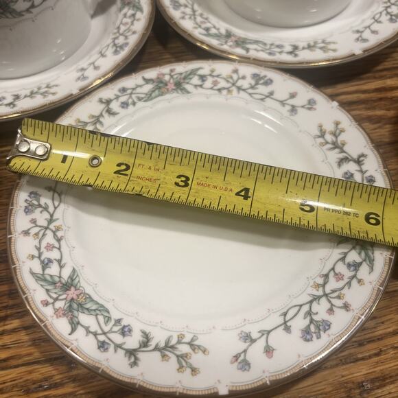 Farberware Wellesley Katherine Babanovsky 1996 Cups & Saucers SET OF 3! Exc! - Picture 5 of 11